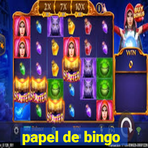 papel de bingo